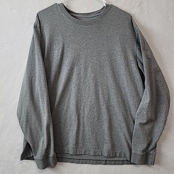 Eddie Bauer Men's Long Sleeve Shirt Size XL Crew Neck Pullover Knit Gray Outdoor - Picture 1 of 13